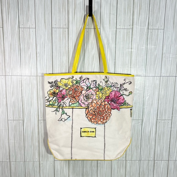 Isabella Fiore Handbags - Isabella Fiore Painted Floral Tote